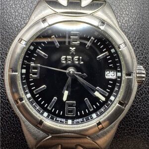 Ebel 25mm E-Type Ladies Watch Steel Quartz 9087C21 Box &Papers